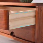 Solid Wood Desk Filing Cabinet Series with Mid-Century Storage