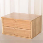 Solid Wood Desk Filing Cabinet Series with Mid-Century Storage