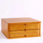 Solid Wood Desk Filing Cabinet Series with Mid-Century Storage