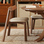 Solid Wood Extendable Dining Table with Sculptural Pedestal for Small Spaces