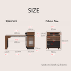 Solid Wood Extendable Kitchen Island Table With Storage