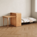 Solid Wood Foldable Desk & Hidden Bed - Small Size