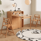 Solid Wood Foldable Desk & Hidden Bed - Small Size