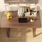 Solid Wood Folding Desk, Small, Walnut Finish