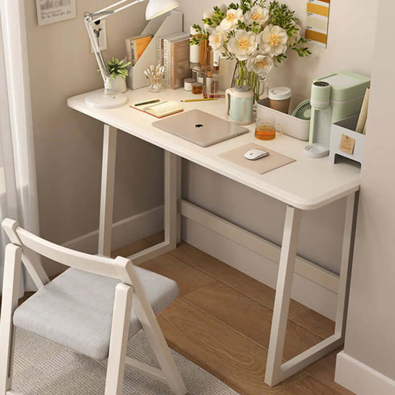 Solid Wood Folding Desk, Small, Walnut Finish