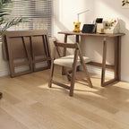 Solid Wood Folding Desk, Small, Walnut Finish Main Product Image