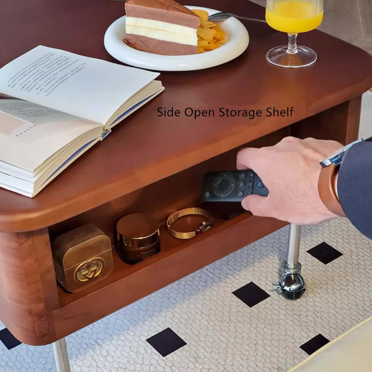 Solid Wood Lift-Top Coffee Table With Hidden Storage