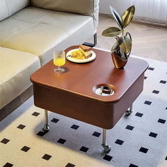 Solid Wood Lift-Top Coffee Table With Hidden Storage