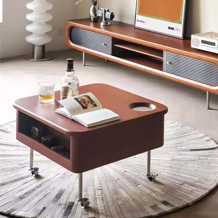 Solid Wood Lift-Top Coffee Table With Hidden Storage Hauptbild