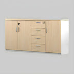 Solid Wood Locking Storage Credenza File Cabinet Series