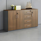 Solid Wood Locking Storage Credenza File Cabinet Series