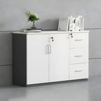 Solid Wood Locking Storage Credenza File Cabinet Series