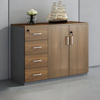 Solid Wood Locking Storage Credenza File Cabinet Series
