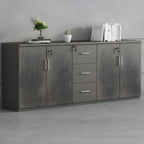 Solid Wood Locking Storage Credenza File Cabinet Series