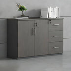 Solid Wood Locking Storage Credenza File Cabinet Series