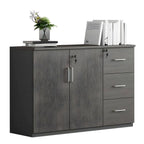 Solid Wood Locking Storage Credenza File Cabinet Series