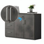 Solid Wood Locking Storage Credenza File Cabinet Series