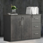 Solid Wood Locking Storage Credenza File Cabinet Series