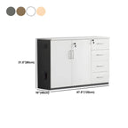 Solid Wood Locking Storage Credenza File Cabinet Series Dimensions