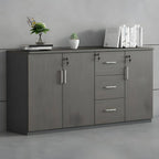 Solid Wood Locking Storage Credenza File Cabinet Series Main Product Image