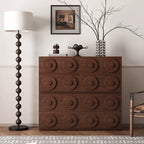 Solid Wood Modular Cabinets With Concentric Relief Detail and Quiet Storage Main Product Image