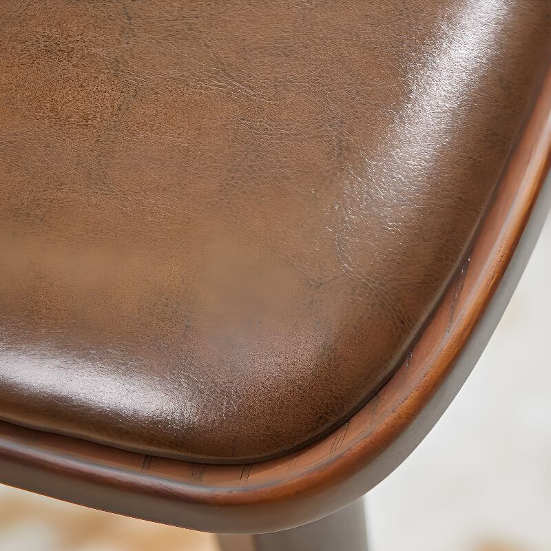 Solid Wood & PU Leather Kids Chair with Retro Metal Badge Zweitbild