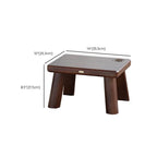 Solid Wood & PU Leather Kids Chair with Retro Metal Badge Dimensions