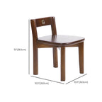 Solid Wood & PU Leather Kids Chair with Retro Metal Badge Dimensions