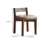 Solid Wood & PU Leather Kids Chair with Retro Metal Badge Dimensions