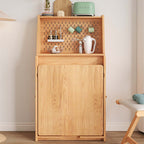 Solid Wood Space-Saving Dining Table, Natural Color