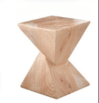Solid Wood Stool with Unique Design for Modern Spaces