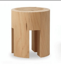 Solid Wood Stool with Unique Design for Modern Spaces