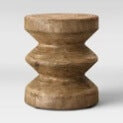 Solid Wood Stool with Unique Design for Modern Spaces