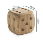 Solid Wood Stool with Unique Design for Modern Spaces