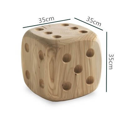 Solid Wood Stool with Unique Design for Modern Spaces