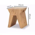 Solid Wood Stool with Unique Design for Modern Spaces