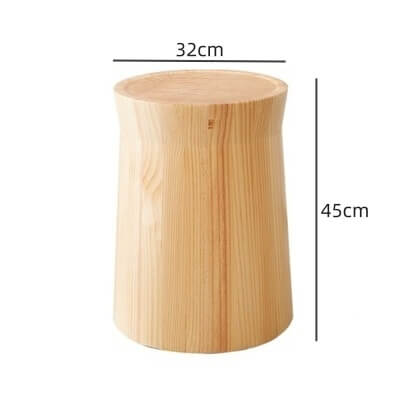 Solid Wood Stool with Unique Design for Modern Spaces