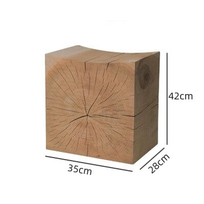 Solid Wood Stool with Unique Design for Modern Spaces