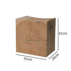 Solid Wood Stool with Unique Design for Modern Spaces