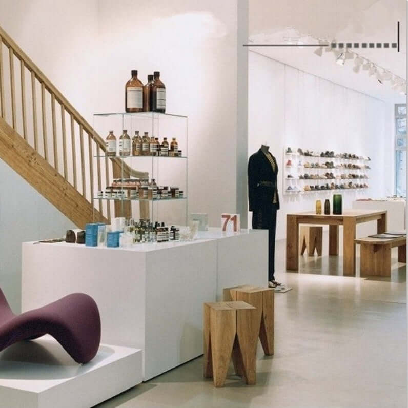 Solid Wood Stool with Unique Design for Modern Spaces