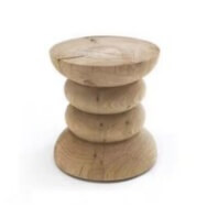 Solid Wood Stool with Unique Design for Modern Spaces