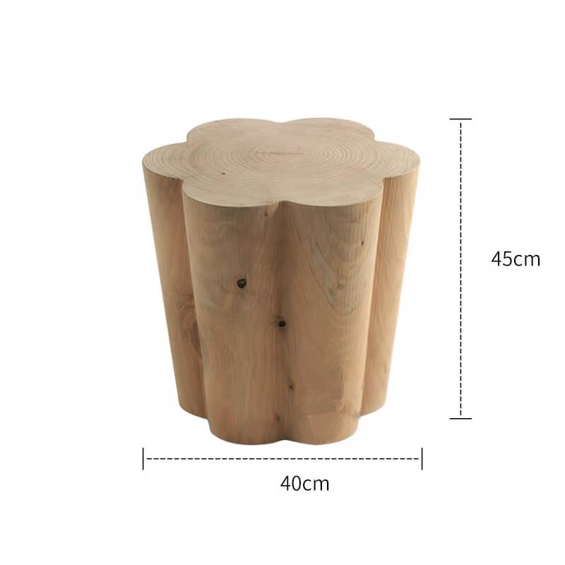 Solid Wood Stool with Unique Design for Modern Spaces