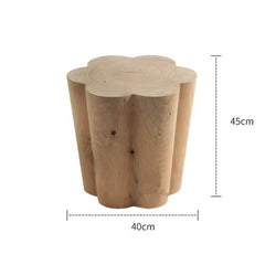 Solid Wood Stool with Unique Design for Modern Spaces