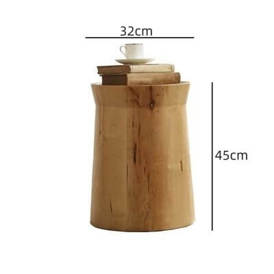 Solid Wood Stool with Unique Design for Modern Spaces