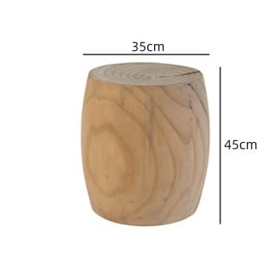 Solid Wood Stool with Unique Design for Modern Spaces