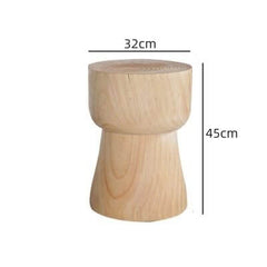 Solid Wood Stool with Unique Design for Modern Spaces Dimensions
