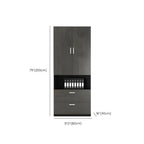 Solid Wood Storage File Cabinet Wall Unit With Display Shelves Dimensions