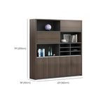 Solid Wood Storage File Cabinet Wall Unit With Display Shelves Dimensions
