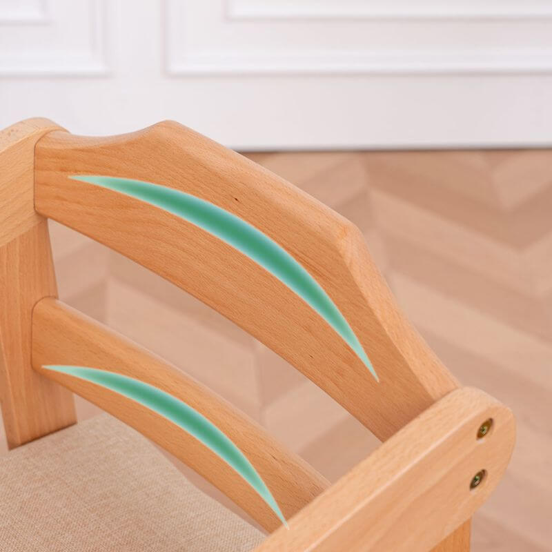 Solid Wood Toddler Chair with阶梯-Style Stepping Base and Adjustable Height Secondary image