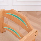 Solid Wood Toddler Chair with阶梯-Style Stepping Base and Adjustable Height